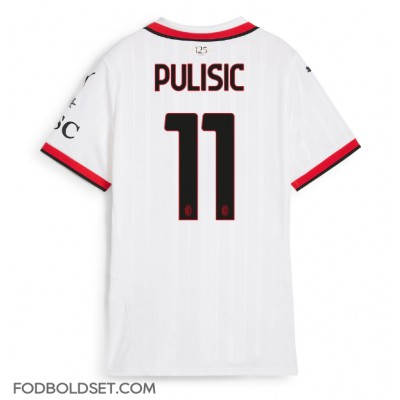 AC Milan Christian Pulisic #11 Udebanetrøje Dame 2024-25 Kortærmet AC Milan Christian Pulisic #11 Udebanetrøje Dame 2024-25 Kortærmet